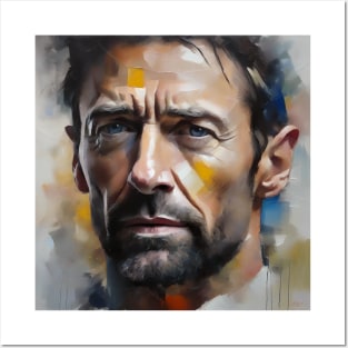 Hugh Jackman`s face Posters and Art